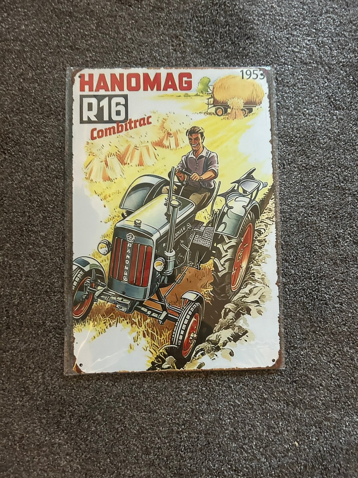 Reclamebord hanomag, Ophalen of Verzenden, Nieuw, Reclamebord