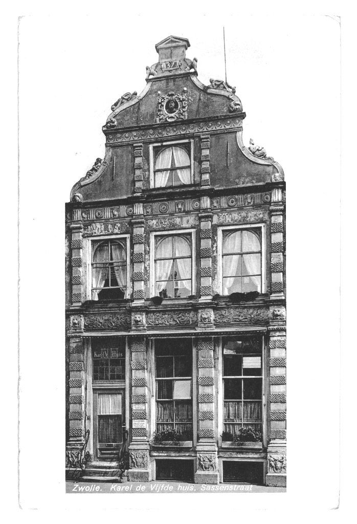 968889 Zwolle 1936 Sassenstraat Karel de vijfde huis