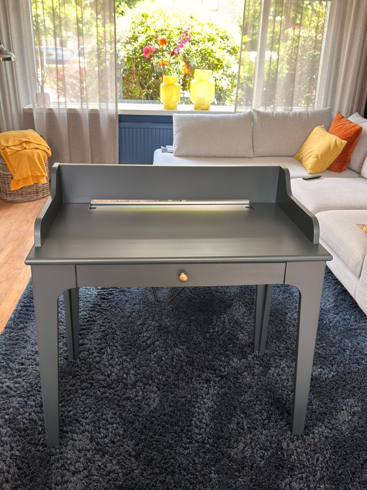 Bureau ikea LOMMARP, Ophalen of Verzenden, Zo goed als nieuw, 25 tot 50 cm, Rechthoekig
