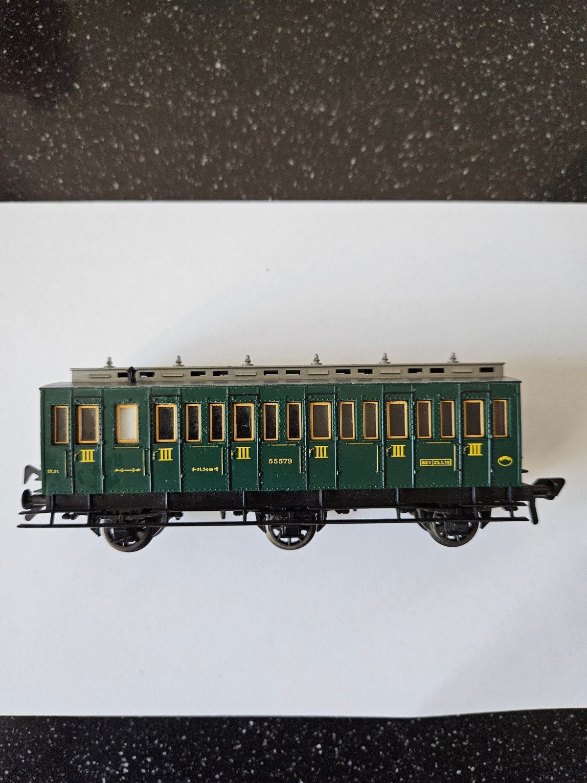 Fleischmann 5093 3-assige DRG personenrijtuig 3e klasse, Hobby en Vrije tijd, Modeltreinen | H0, Ophalen of Verzenden, Gebruikt