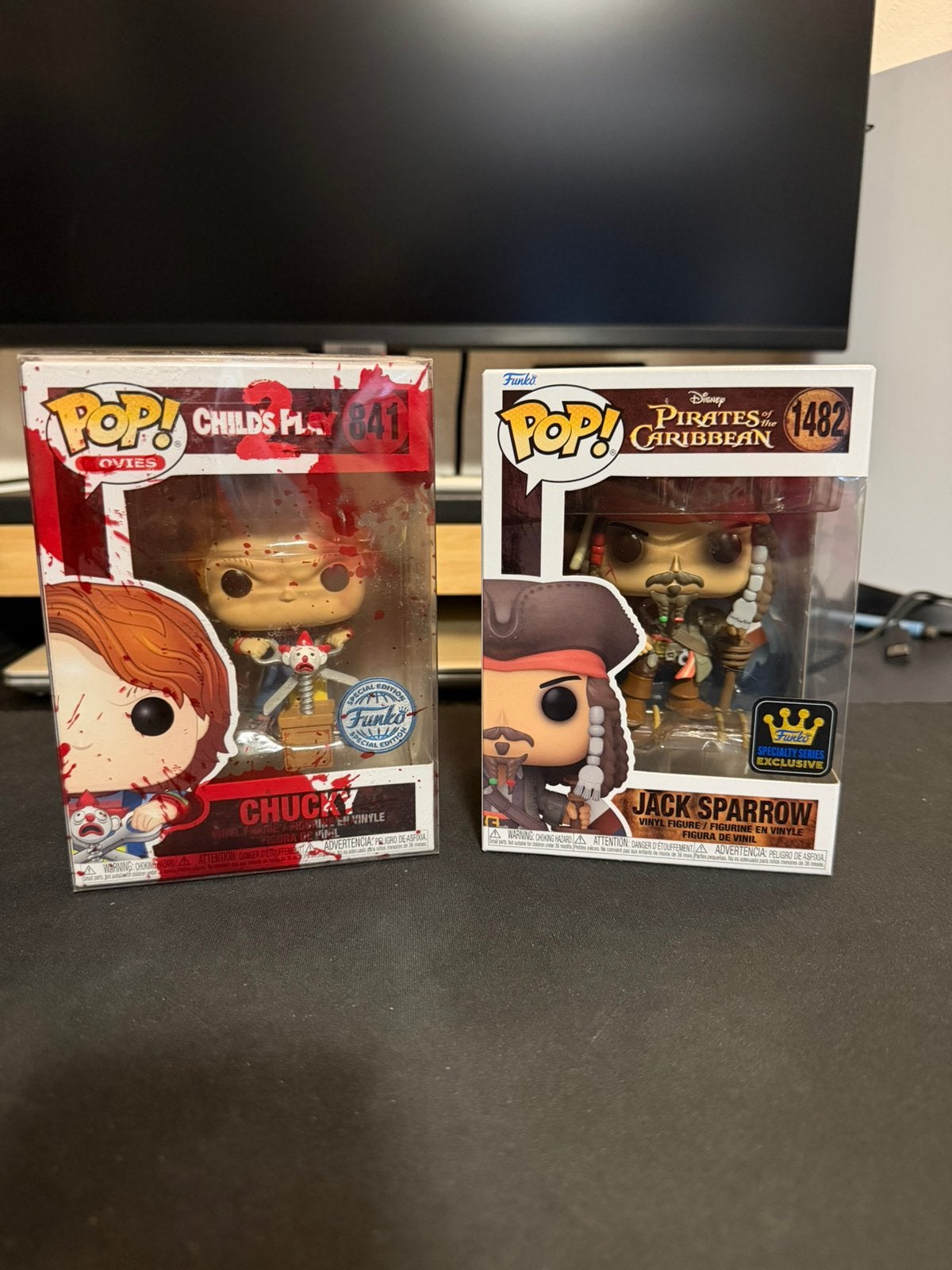 Funko pop: Chucky and Jack Sparrow, Ophalen of Verzenden, Zo goed als nieuw
