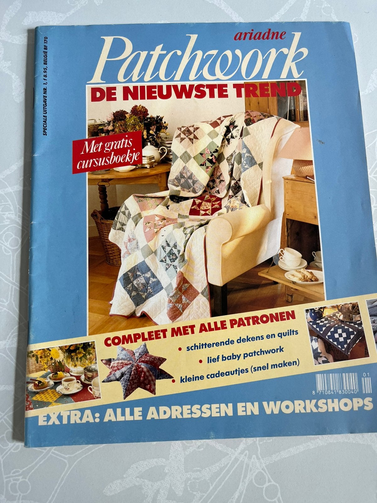 Patchwork tijdschrift Ariadne, Gebruikt, 120 cm of meer, Ophalen of Verzenden, Katoen