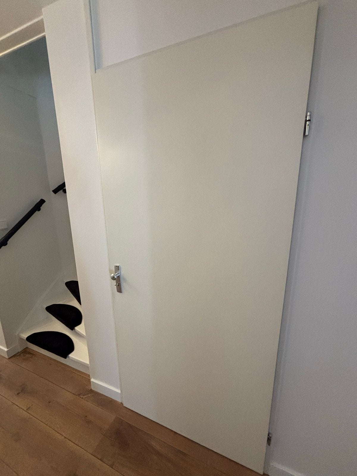 Opdekdeuren: meterkast, WC en voorraadkast, Ophalen, Gebruikt, 80 tot 100 cm, Binnendeur