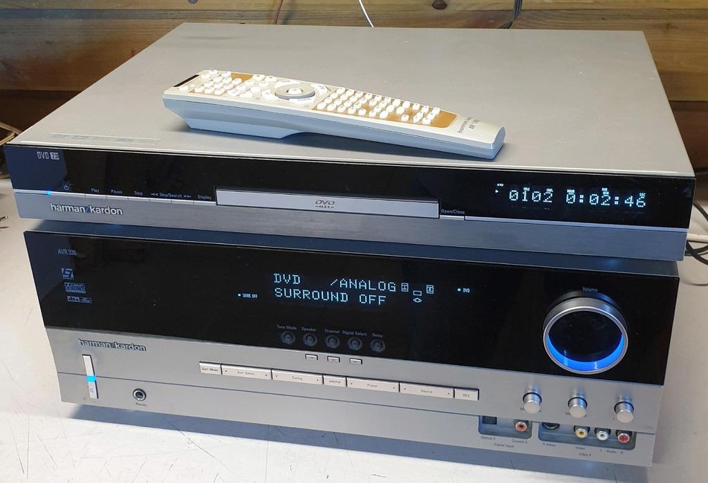 Harman kardon receiver avr-330 + cd dvd speler dvd-23, Ophalen of Verzenden, Gebruikt, Tuner of Radio, Overige merken