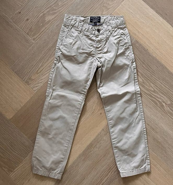 Mayoral beige chino broek voor jongens - Maat 110 cm, Ophalen of Verzenden, Zo goed als nieuw, Jongen, Broek