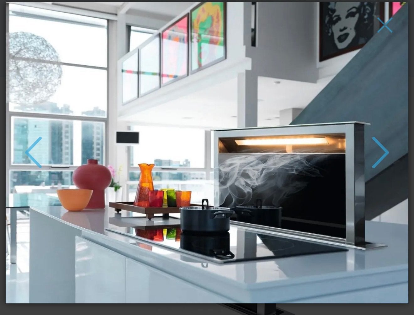Franke Downdraft FDW 908 IB XS afzuigkap / keuken inbouw, Overige typen, Ophalen of Verzenden, Zo goed als nieuw, Inbouw