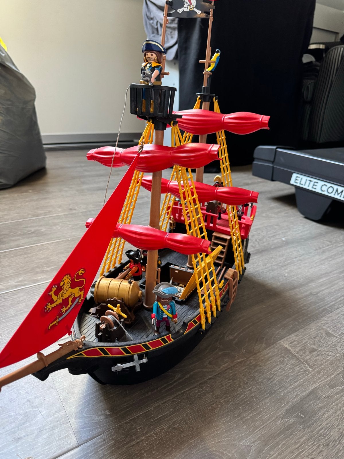 Playmobil Piratenschip - Compleet met Figuren en Accessoires, Pirates, Gebruikt, Complete set, Ophalen of Verzenden