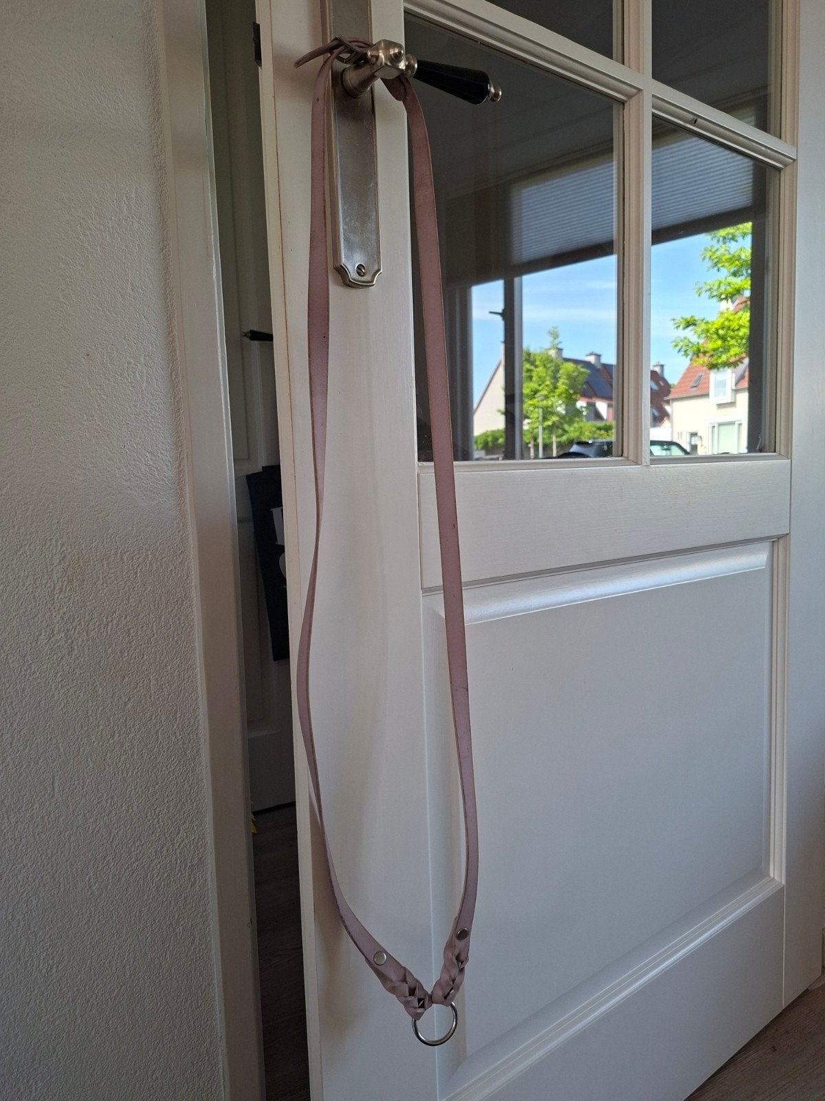 Verstelbare neckrope met ring en vlechtwerk biothane, Huizen en Kamers