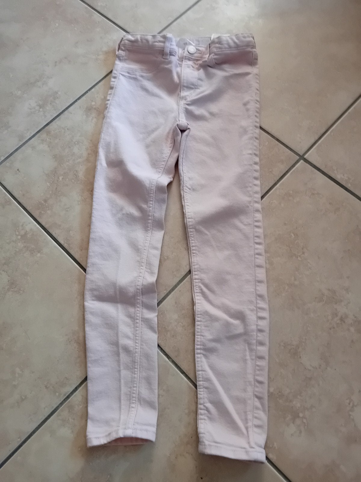 H&M Skinny Fit Jeans Roze Maat 128 (7-8 jaar), Kinderen en Baby's, Broek, Gebruikt, Meisje, H&M
