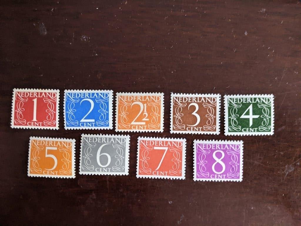 NL 1946-1957; serie CIJFERZEGELS LEES, Postzegels en Munten, Verzenden, Na 1940, Postfris