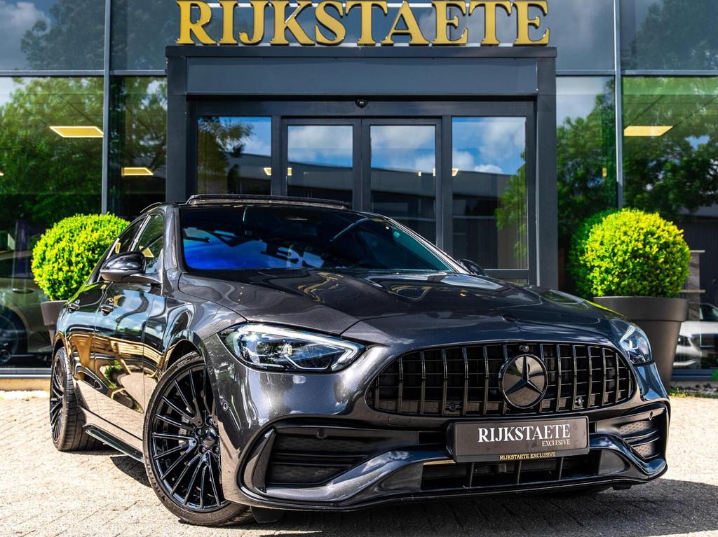 Mercedes C-klasse 300 AMG Line|PANO|BURMESTER|CAMERA|ACC|19', Automaat, 4 cilinders, 258 pk, Bedrijf
