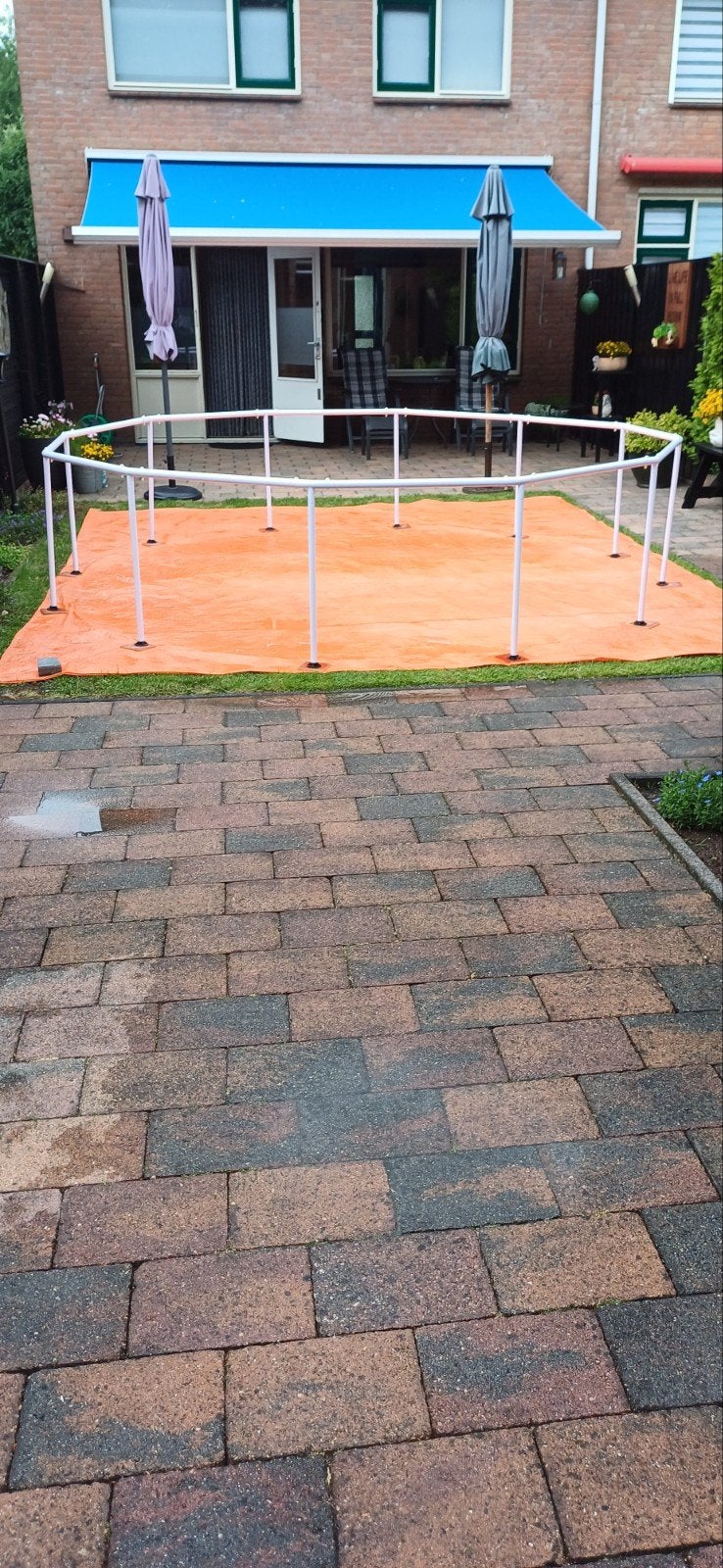 Zwembad frame., Tuin en Terras, Ophalen, Gebruikt