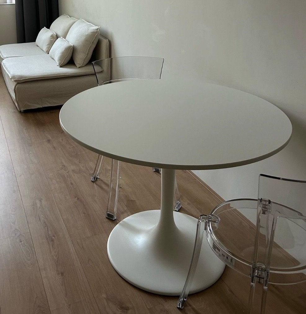 Ikea ronde eettafel, Ophalen, Kunststof, Gebruikt, 100 tot 150 cm