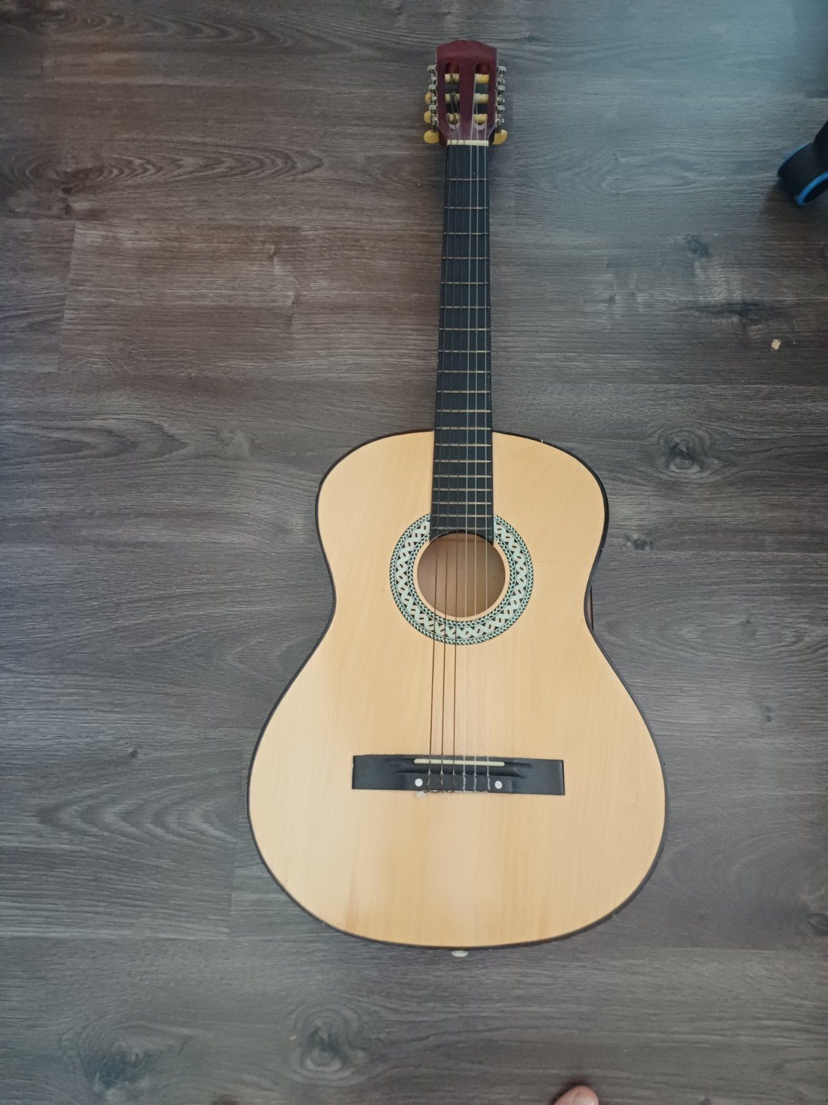 Klassieke gitaar - Rood/Naturel, Muziek en Instrumenten, Snaarinstrumenten | Gitaren | Akoestisch, Ophalen of Verzenden, Gebruikt