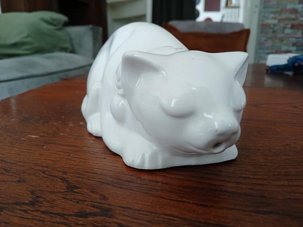Garenhouder / yarn bowl slapende kat, Ophalen of Verzenden, Zo goed als nieuw, Breien of Haken, Overige typen