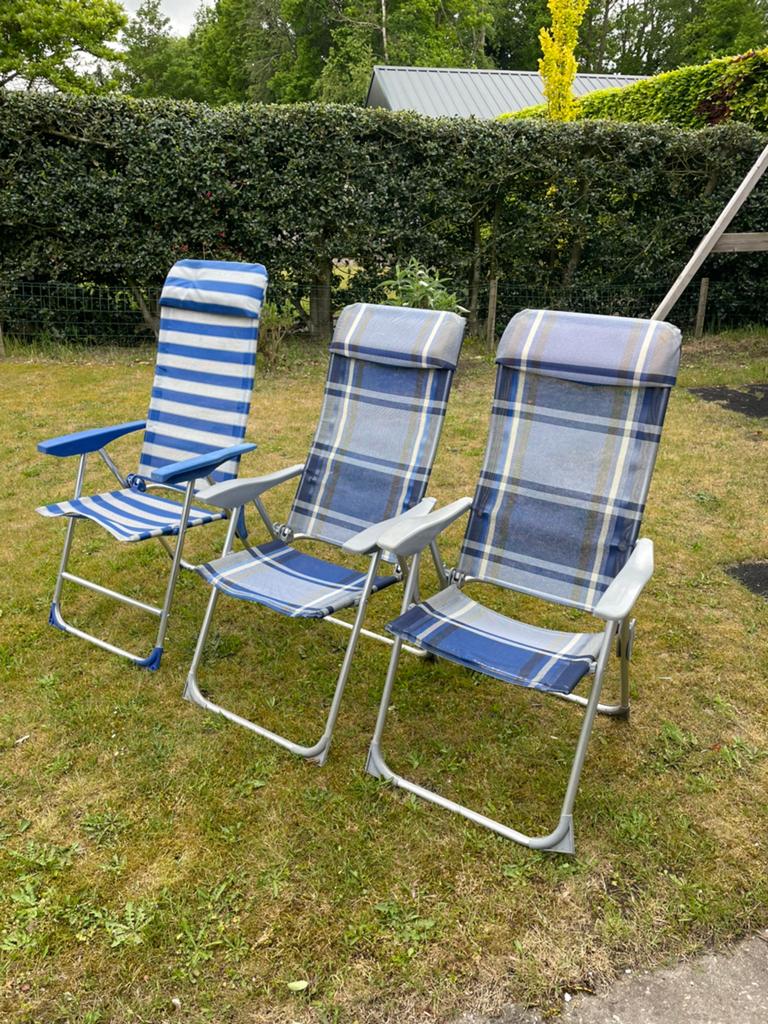 3x Campingstoelen - Comfortabel en Opvouwbaar, Ophalen, Gebruikt, Campingstoel