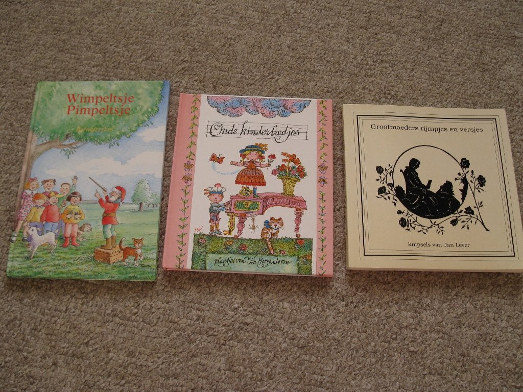 3 Boekjes, Oude kinderliedjes en rijmpjes, Nederlands/Frysk., Ophalen of Verzenden, Zo goed als nieuw, Fictie algemeen