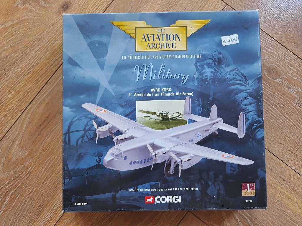 Diecast 1:144 1/144 Corgi AVRO York L'Armee de l'air (French, Overige merken, 1:144 tot 1:200, Ophalen of Verzenden, Zo goed als nieuw