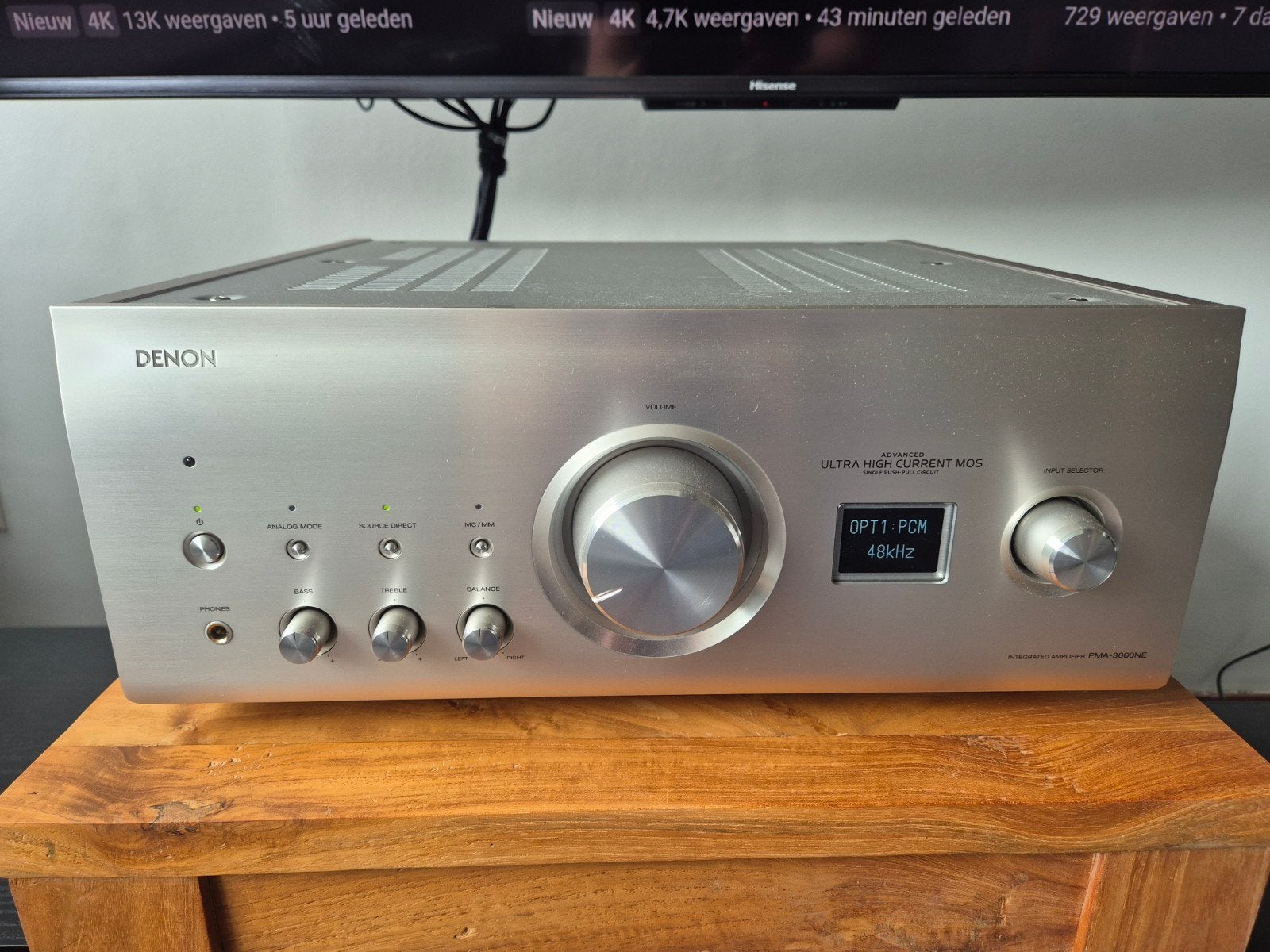 Denon PMA-3000NE Geïntegreerde Versterker, Denon, Ophalen of Verzenden, Zo goed als nieuw, 120 watt of meer