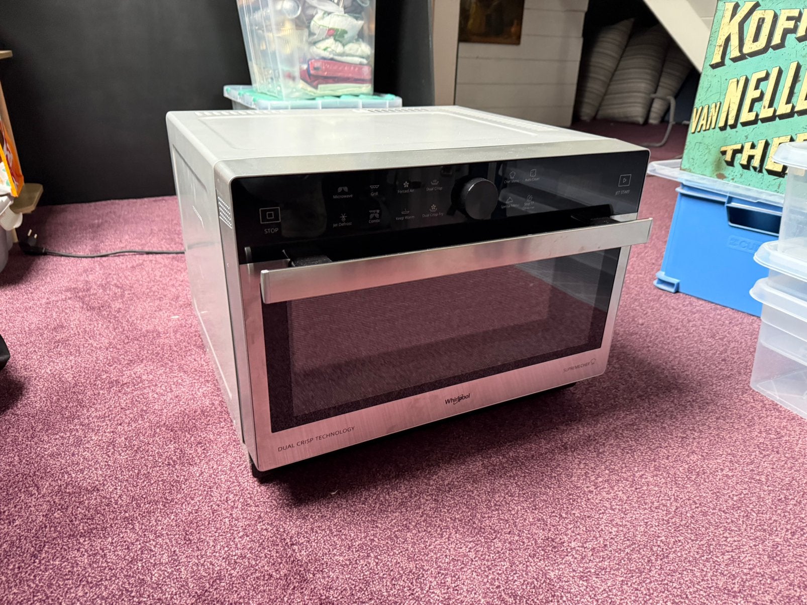 Whirlpool MWSC 833SX combimagnetron ‼️MOET WEG‼️, Witgoed en Apparatuur, Magnetrons, Ophalen, Combimagnetron, Crisp, Nieuw