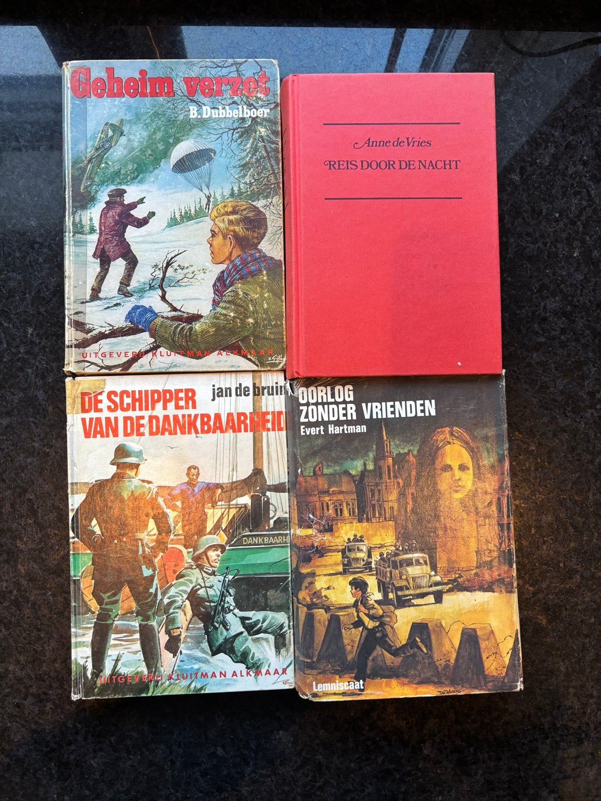 Set van 4 oorlogsboeken - Diverse auteurs, Ophalen of Verzenden, Tweede Wereldoorlog, Gelezen, Algemeen