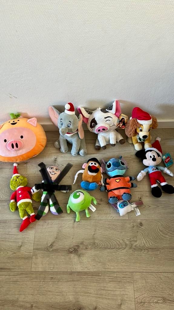 Grote collectie Disney en andere knuffels, Kinderen en Baby's, Speelgoed | Knuffels en Pluche, Disney, Ophalen of Verzenden, Middelgroot (20 tot 80 cm)