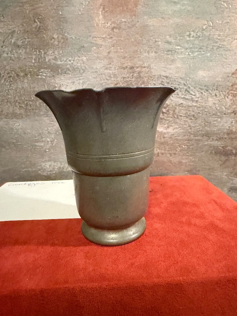 Art Deco  tinnen vaasje- Holland Zuiver Tin Tiel 1928, Ophalen of Verzenden