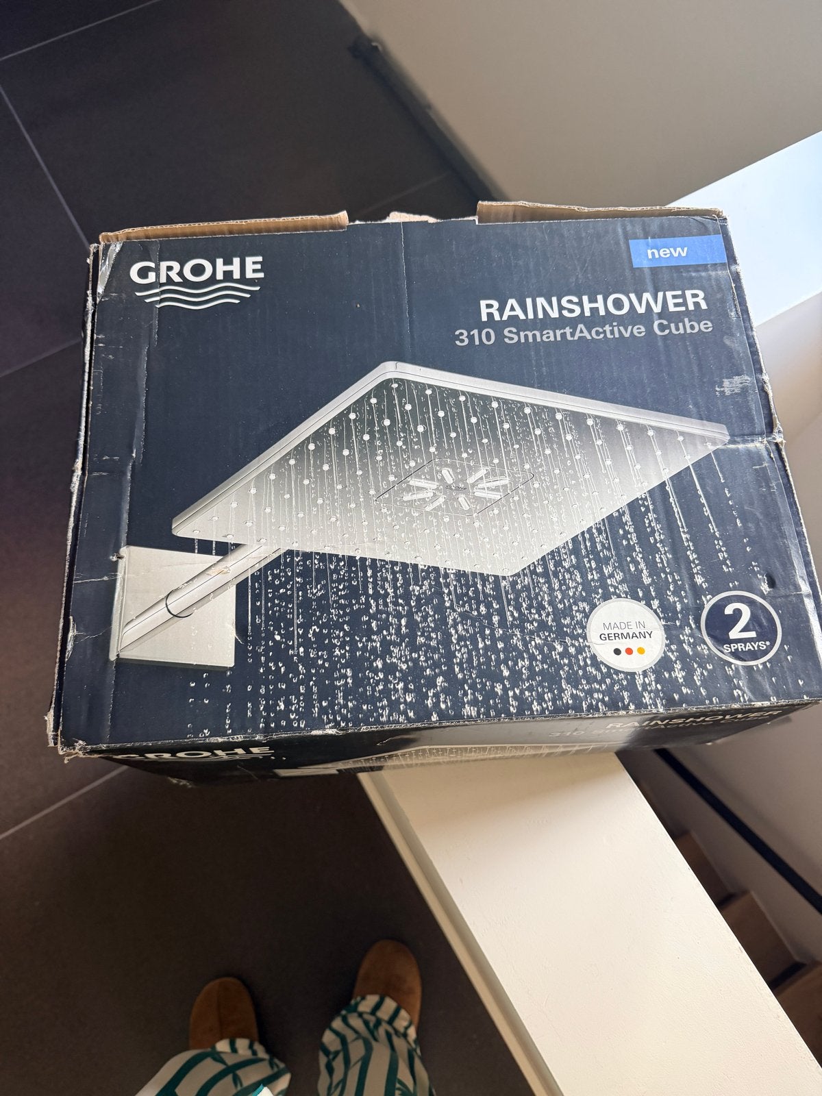 Grohe Rainshower 310 SmartActive Cube Douchekop, Ophalen of Verzenden, Nieuw, Rvs, Douche