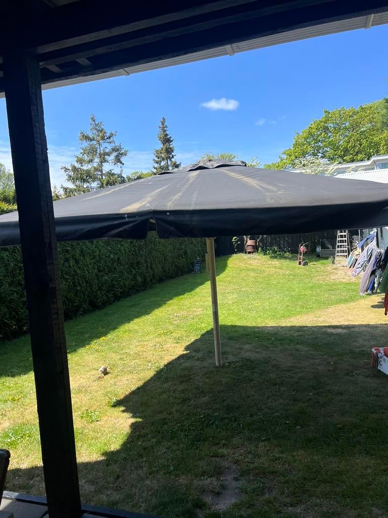 Parasol groot 4X4 Meter, Gebruikt, Opvouwbaar, Overige typen, Minder dan 5 meter