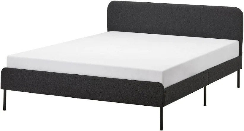 Ikea slattum bedframe 160x200, Huis en Inrichting, Slaapkamer | Bedden, Ophalen, Gebruikt, Tweepersoons, 200 cm