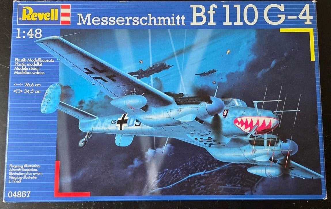 Revell  Messerschmitt Bf 110 G-4 2013 1:48, Revell, Ophalen of Verzenden, Zo goed als nieuw, Groter dan 1:72