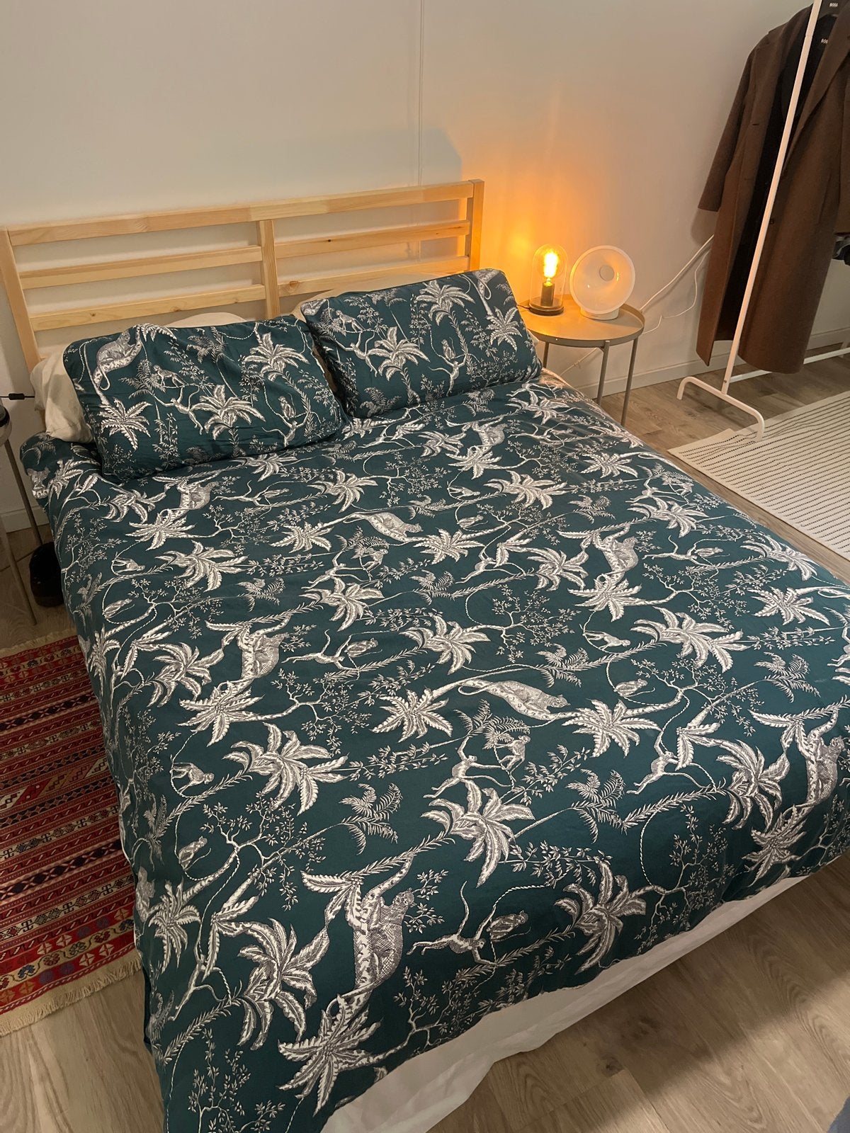 IKEA TARVA bed (140x200cm) met matras, Huis en Inrichting, Slaapkamer | Bedden, Gebruikt, Overige kleuren, Tweepersoons, 200 cm