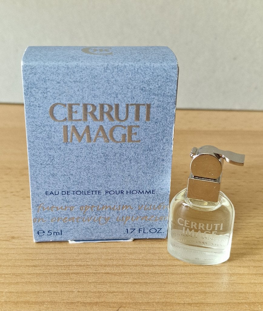 Miniatuur parfum flesje Cerruti, Ophalen of Verzenden, Zo goed als nieuw, Miniatuur, Gevuld