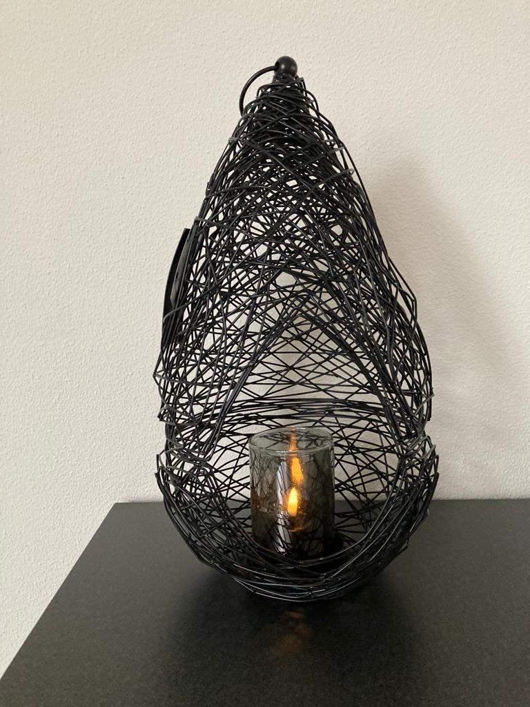 Diga Colmore Windlicht Iron mat zwart Nieuw!, Huis en Inrichting, Woonaccessoires | Kandelaars en Kaarsen, Zwart, Nieuw, Ophalen of Verzenden