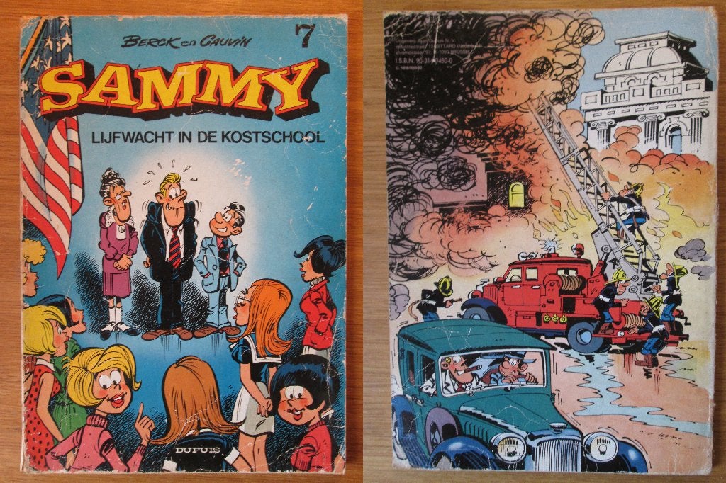 Sammy 7 - Lijfwacht in de kostschool (1e druk, SC), Boeken, Eén stripboek, Ophalen of Verzenden, Gelezen, Berck & Cauvin