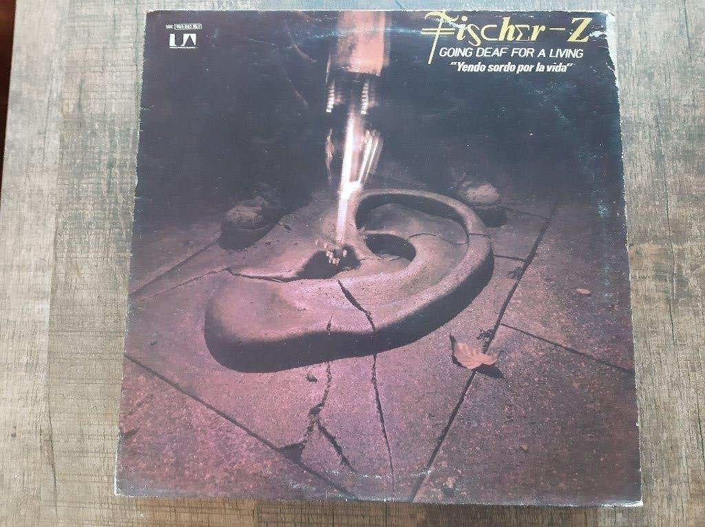 LP Fischer Z / Going deaf for a living (1980), Cd's en Dvd's, LP, Gebruikt, Ophalen of Verzenden, 12 inch
