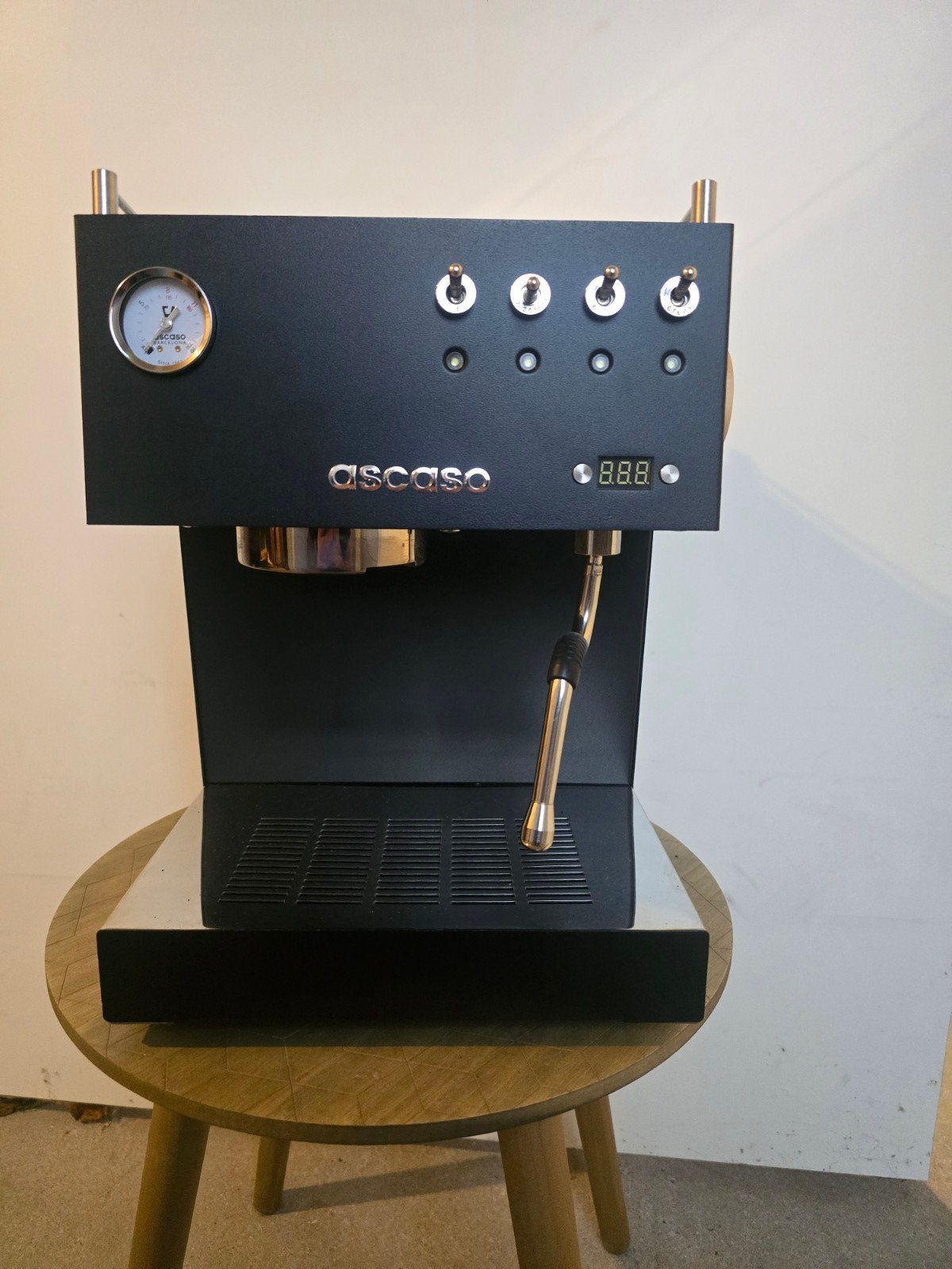 Ascaso  Espressomachine met bonenmaler en accessoir, Ophalen, Espresso apparaat, Nieuw, Afneembaar waterreservoir