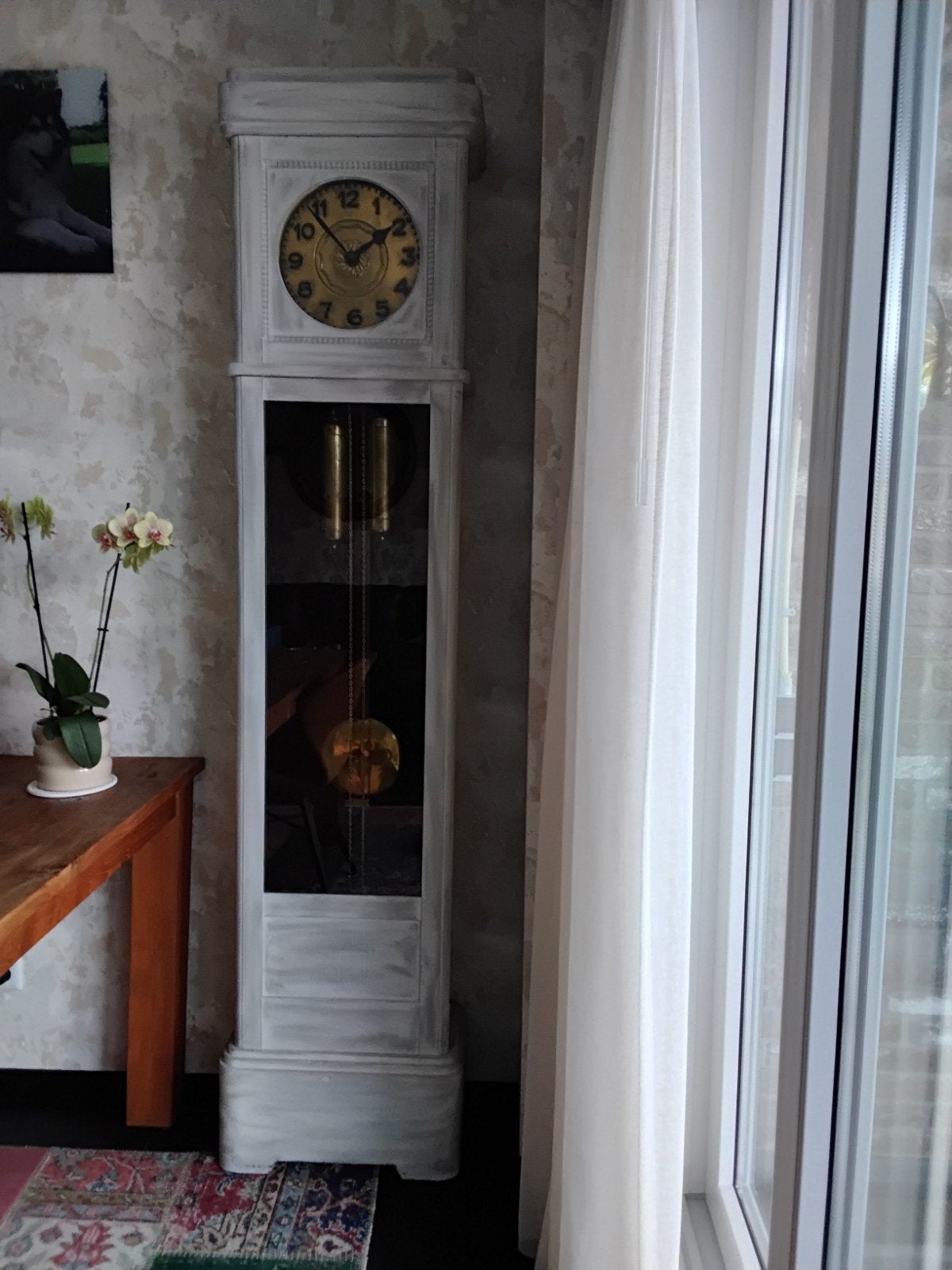 Mooie staande Duitse klok met prachtige slag Hoog ca. 215 cm, Antiek en Kunst, Ophalen