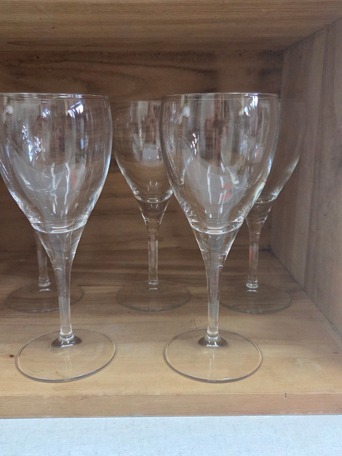 Set van 6 elegante wijnglazen, Antiek en Kunst, Ophalen of Verzenden
