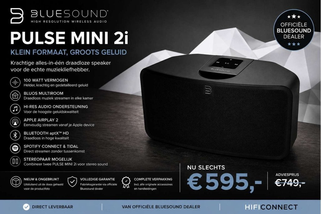 🔥 Laatste BLUESOUND PULSE MINI 2i – NIEUW & ONGEBRUIKT 🔥, Niet ingevuld, Nieuw, Niet ingevuld, Niet ingevuld