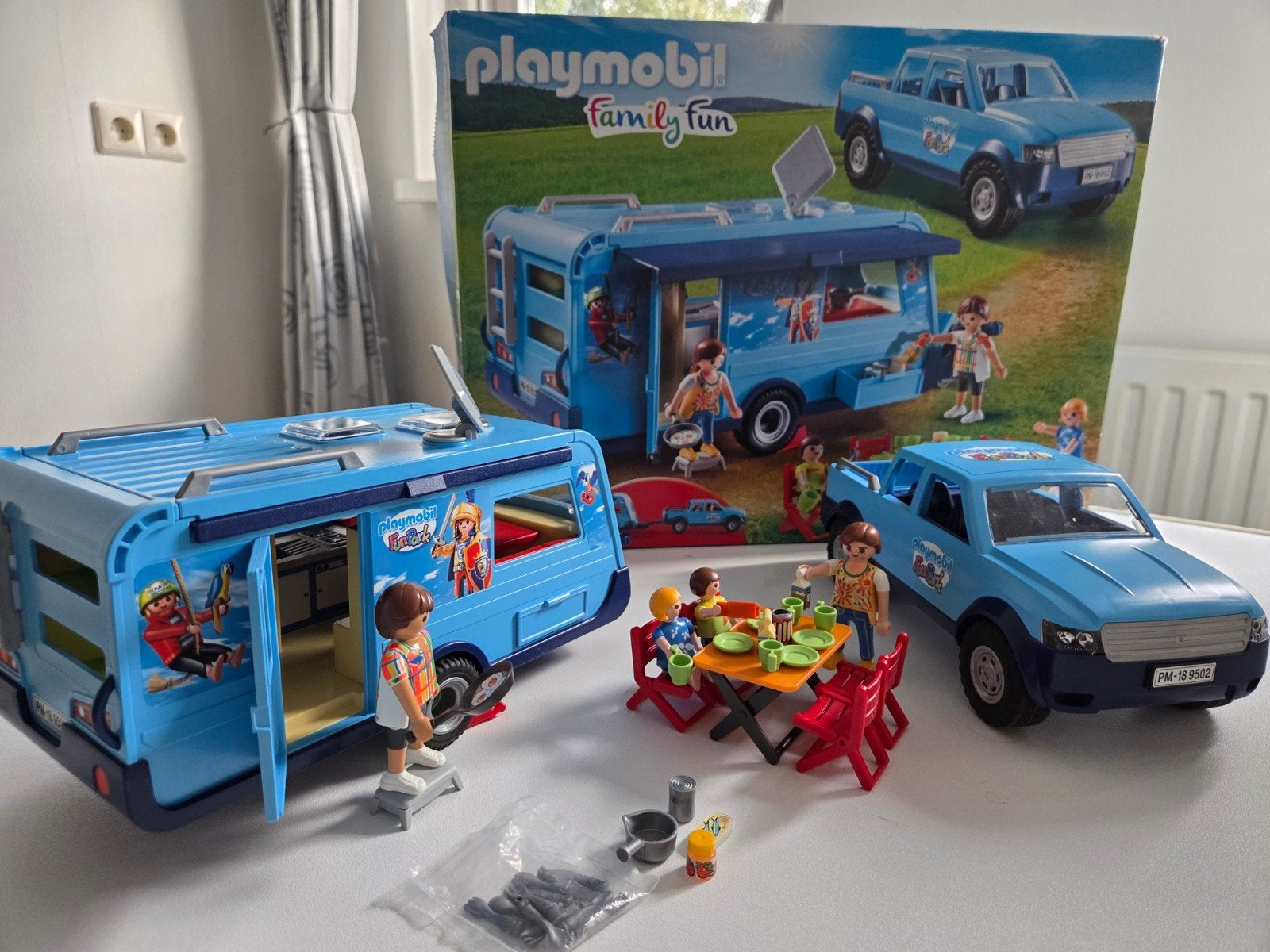 Playmobil pick-up met caravan, Ophalen, Gebruikt, Complete set, Voertuig