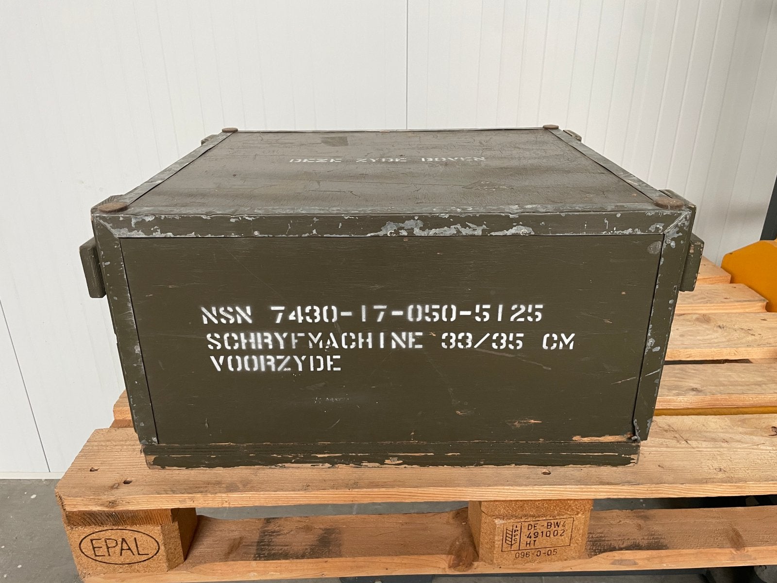Militaire Houten Kist - Vintage Leger kisten Hout Army Boxes, Verzamelen, Ophalen, Landmacht, Nederland, Kist of Geocache