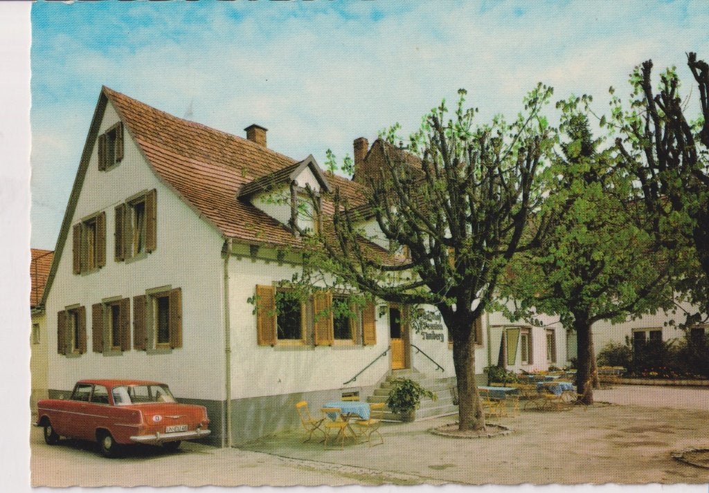 Duitsland, Tiengen met auto, Opel Rekord P2, Ophalen of Verzenden, 1960 tot 1980, Ongelopen, Duitsland