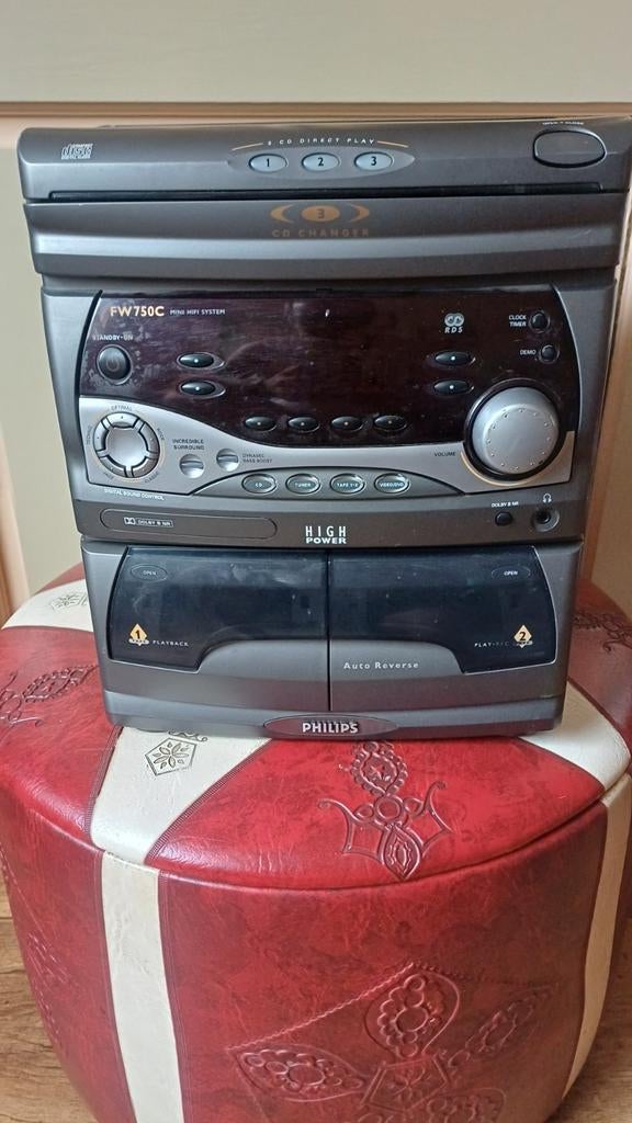 Philips stereotoren, Audio, Tv en Foto, Stereo-sets, Philips, Gebruikt, Ophalen of Verzenden, Tuner of Radio