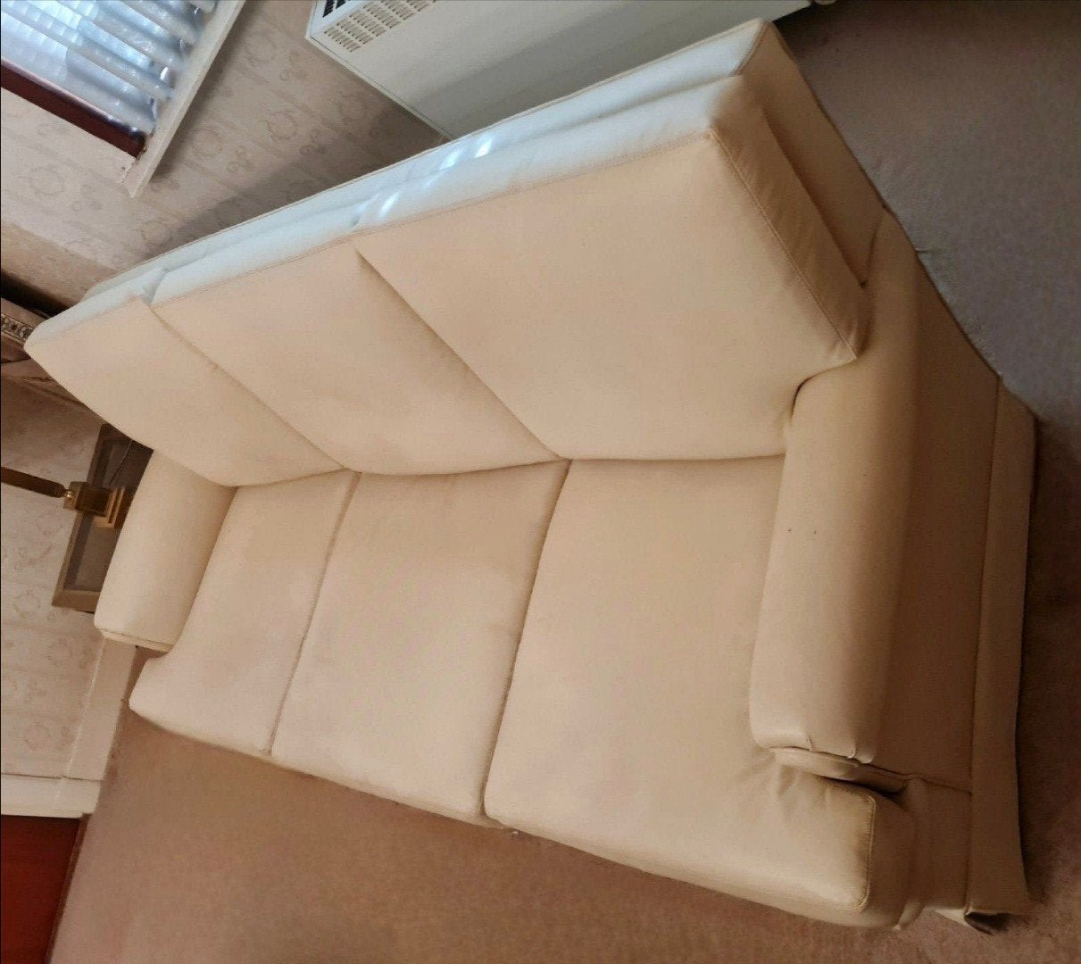 Een echt lederen bankstel, 3 zits, Antiek en Kunst, Antiek | Meubels | Stoelen en Banken, Ophalen