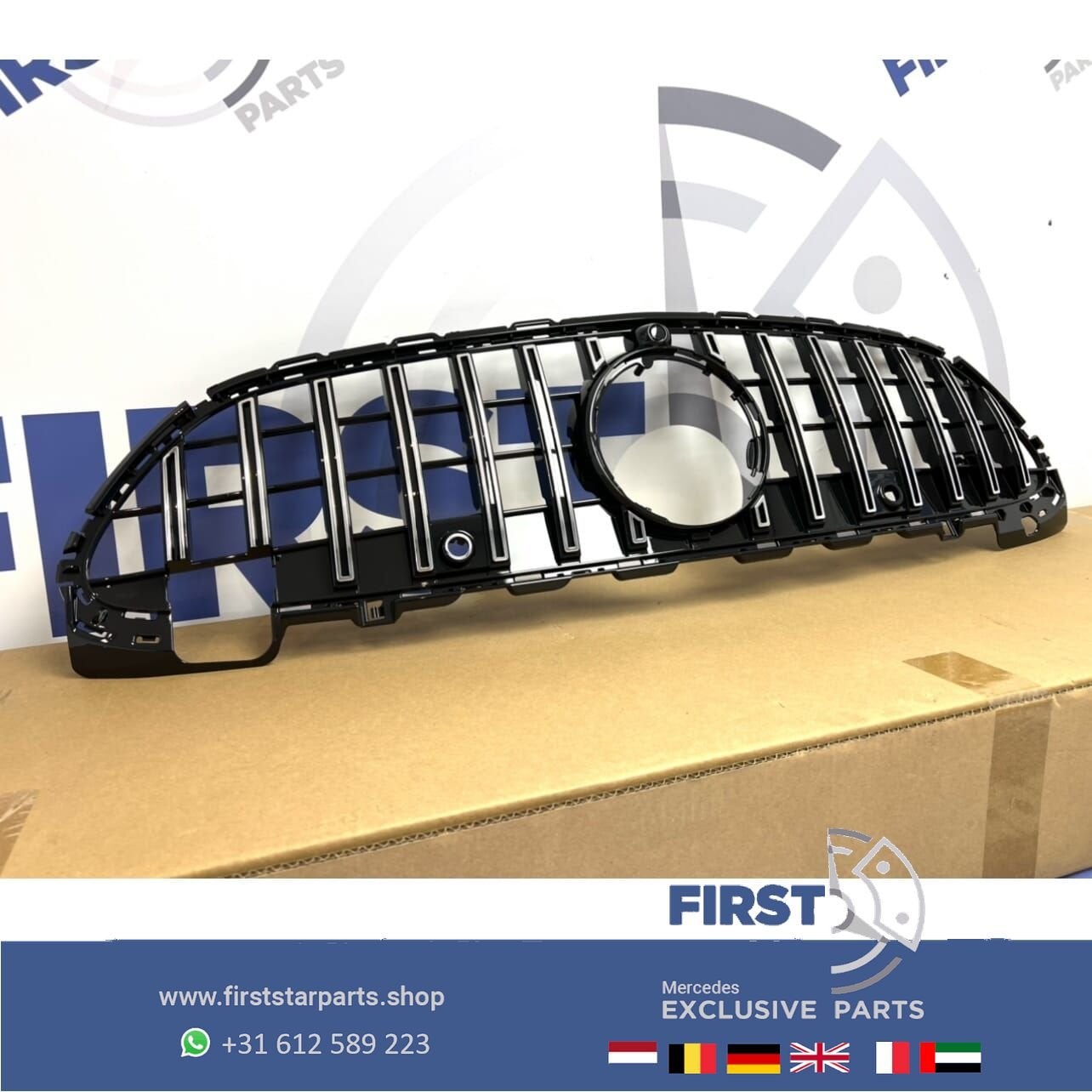 W206 C206 2022 AMG VOORBUMPER PANAMERICANA GT GRIL Mercedes, Auto-onderdelen, Carrosserie en Plaatwerk, Gebruikt, -, Voor, Ophalen of Verzenden