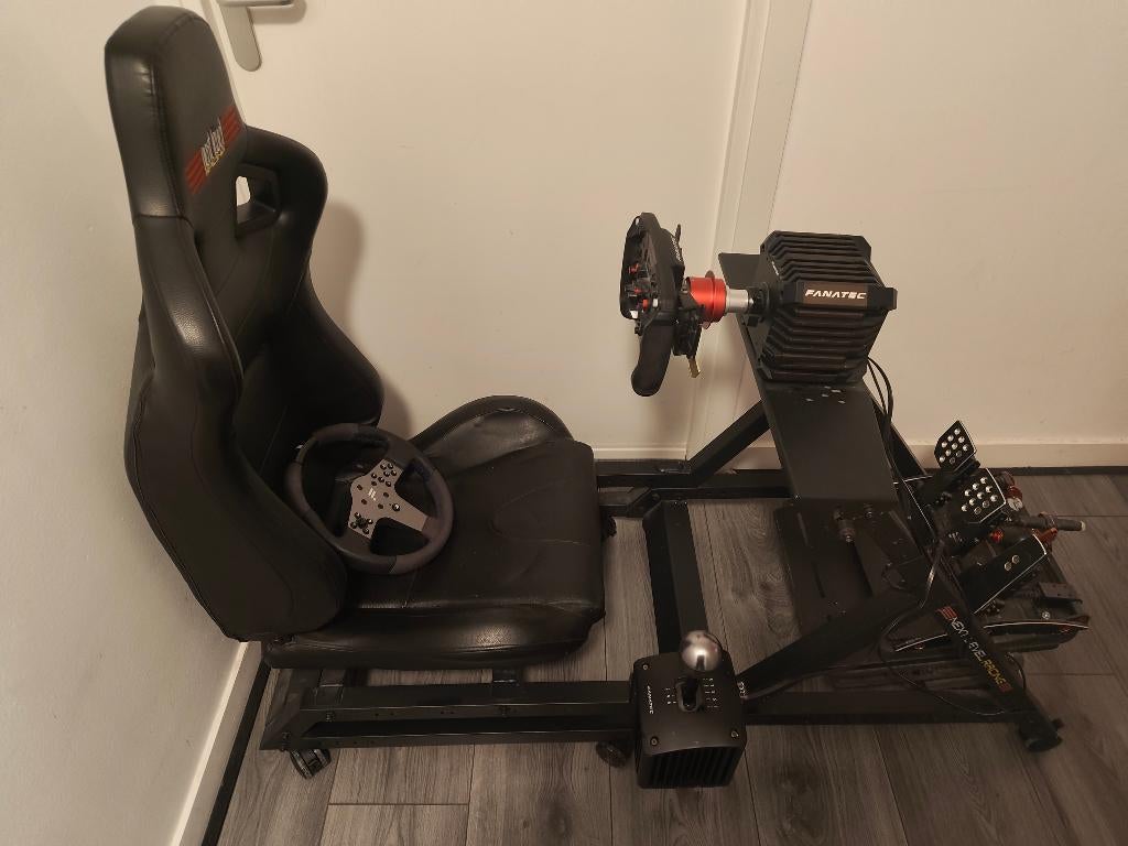 Complete Sim Racing Rig (Fanatec + Next Level Racing), Ophalen, Racestoel, Gebruikt, Verstelbaar