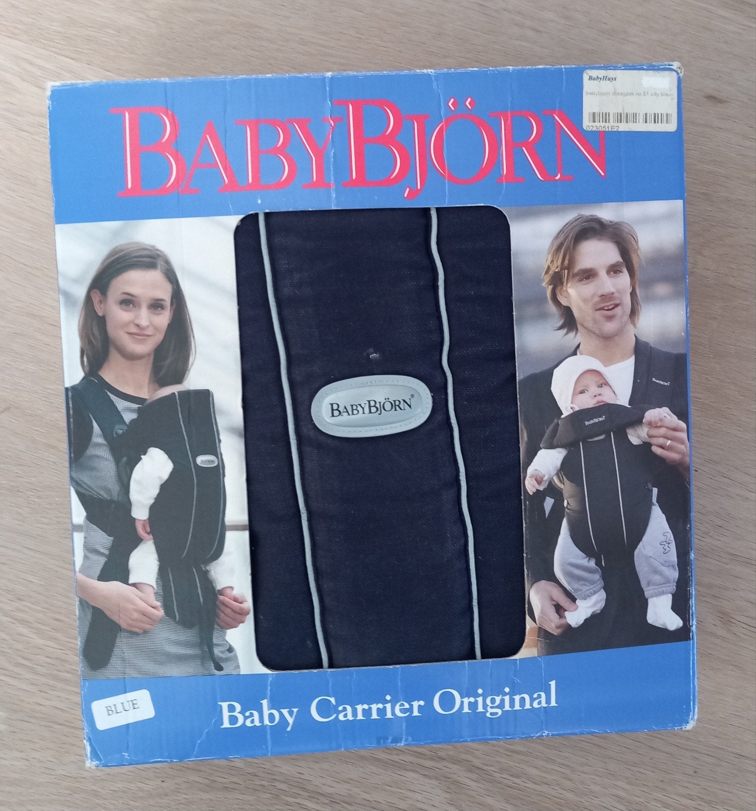 Baby Bjorn draagzak donkerblauw, Gebruikt, Buik of Rug, Ophalen of Verzenden, Baby Björn