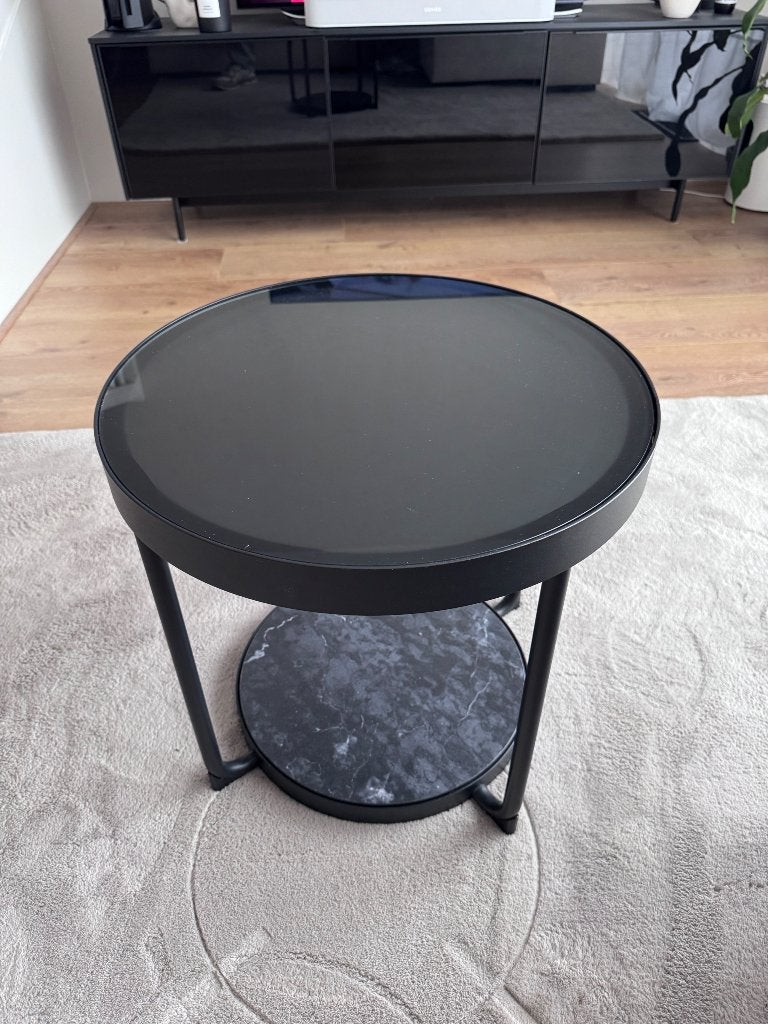 Bijzettafel., Overige materialen, Minder dan 55 cm, Gebruikt, Rond