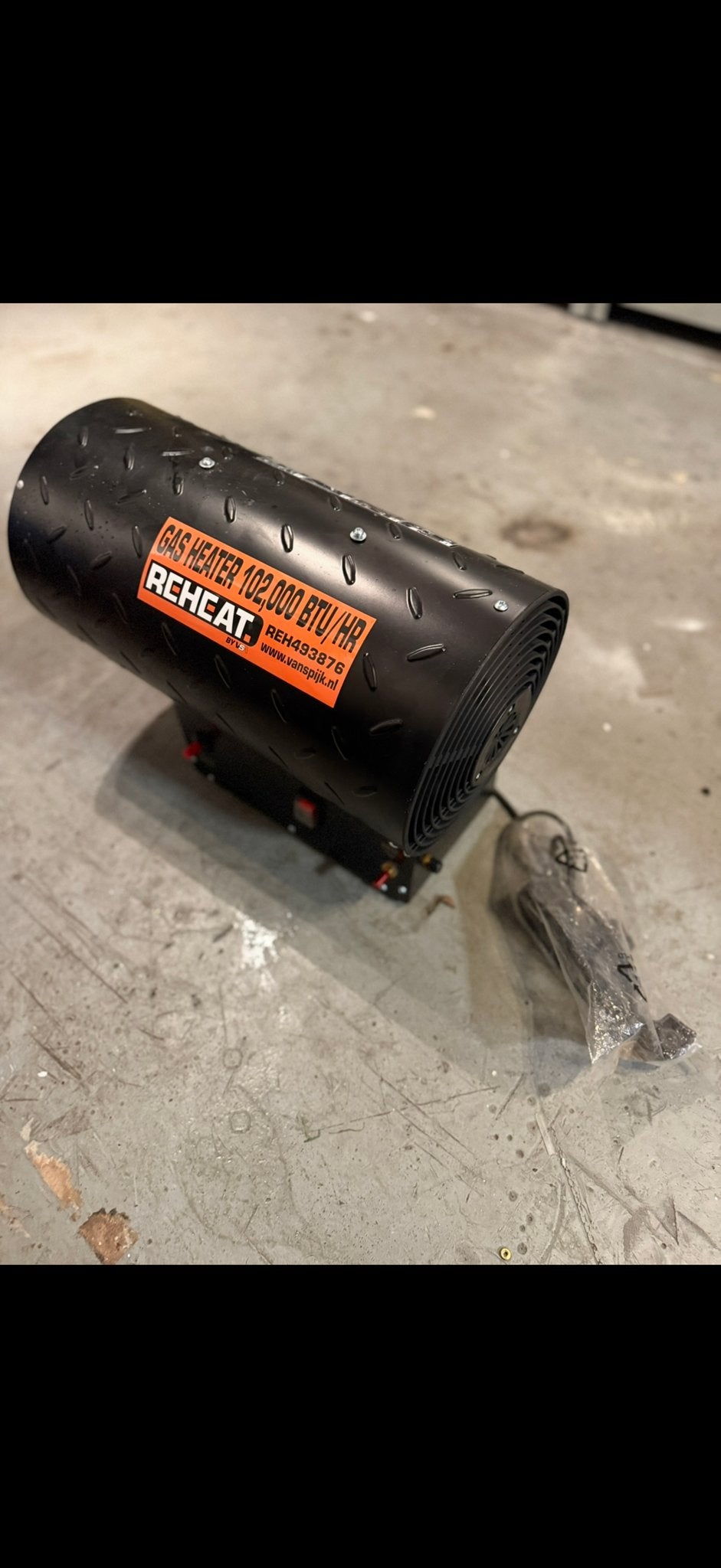 Reheat Gas Heater 102.000 BTU/HR - Krachtige Gaskachel, Doe-het-zelf en Verbouw, Verwarming en Radiatoren, Gebruikt, Minder dan 30 cm